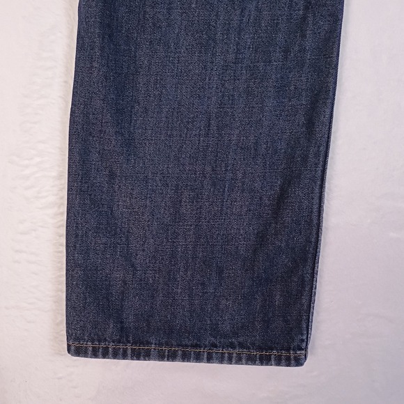 Levis 559 Relaxed Straight Jeans Mens 36x34 Dark Wash Blue Denim fits 36x32 - Picture 10 of 16